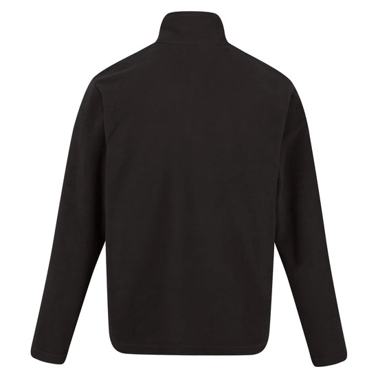 Regatta Mens Thompson lightweight half zip fleece- Black