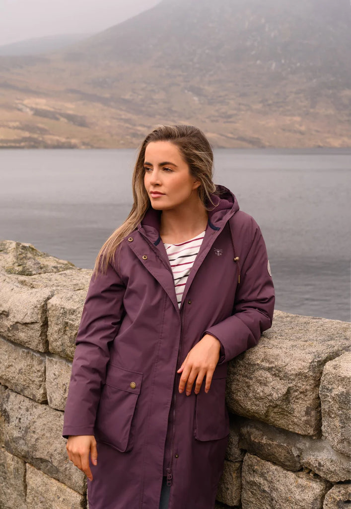 Lighthouse Imogen Waterproof Coat - Cranberry