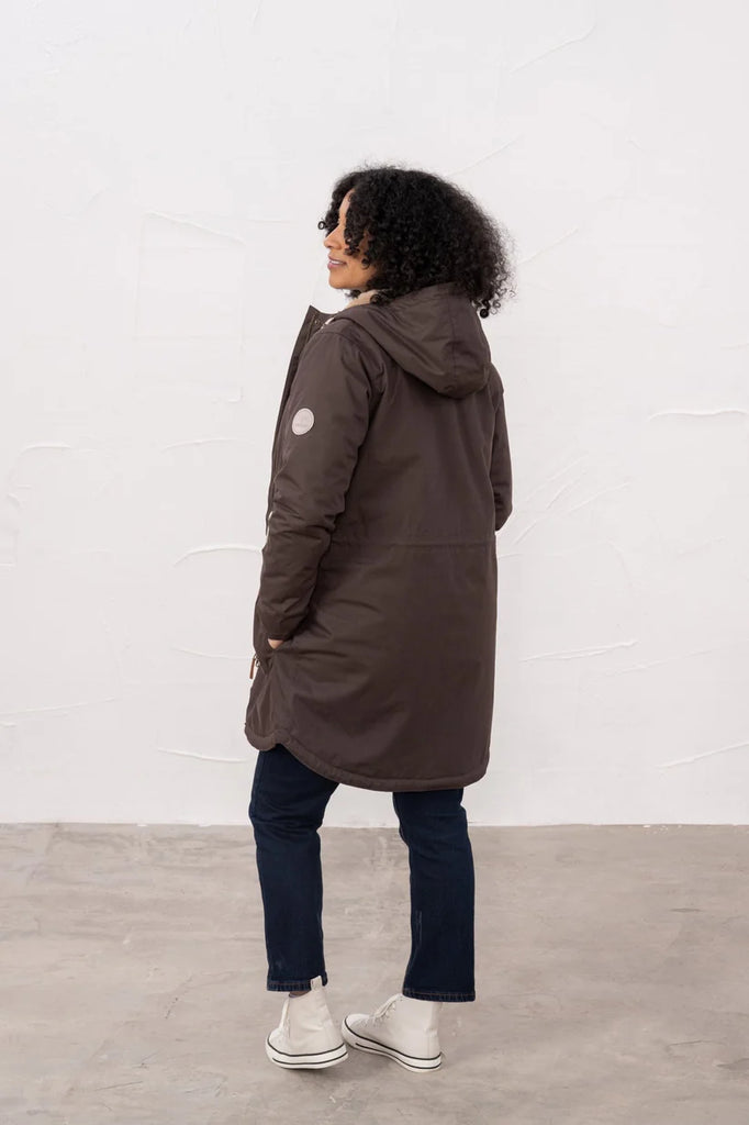Lighthouse Isobel Cotton Rich Waterproof Coat - Cocoa