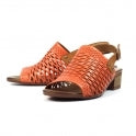 Lunar Jessica Ladies Leather Slingback Sandal Orange JLV001