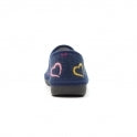 Lunar Joyful Full Slipper Navy Blue Hearts KLS134BL