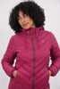 Lighthouse Laurel Quilted Coat berry