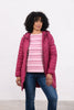 Lighthouse Laurel Quilted Coat berry