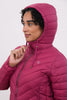 Lighthouse Laurel Quilted Coat berry