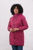 Lighthouse Laurel Quilted Coat berry