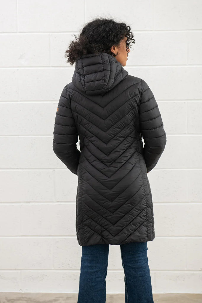 Lighthouse Laurel Ladies Puffa Coat - Black