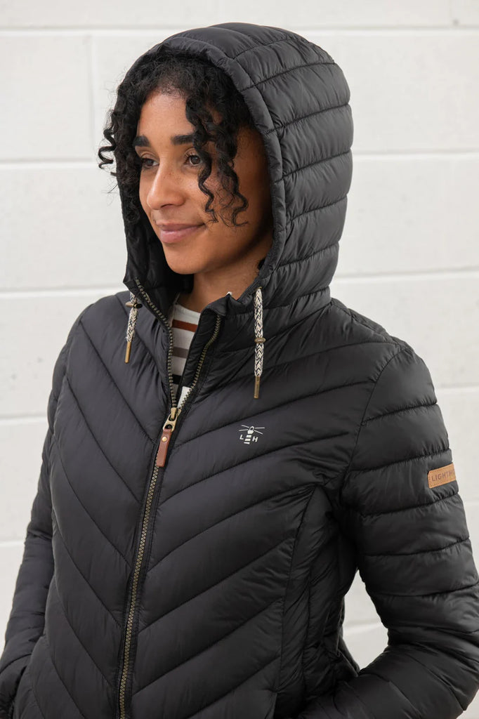 Lighthouse Laurel Ladies Puffa Coat - Black