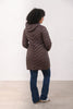 Lighthouse Laurel Ladies Quilted Coat Cocoa