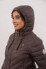 Lighthouse Laurel Ladies Quilted Coat Cocoa