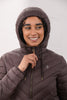 Lighthouse Laurel Ladies Quilted Coat Cocoa