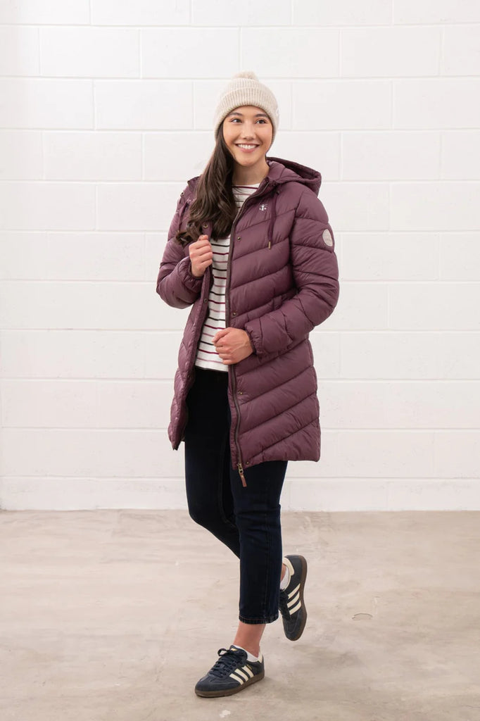 Lighthouse Laurel Coat - Cranberry