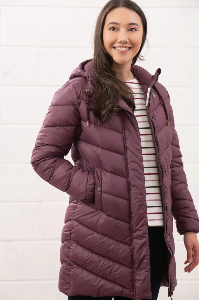 Lighthouse Laurel Coat - Cranberry