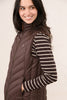 Lighthouse Ladies Laurel Padded Gilet Cocoa