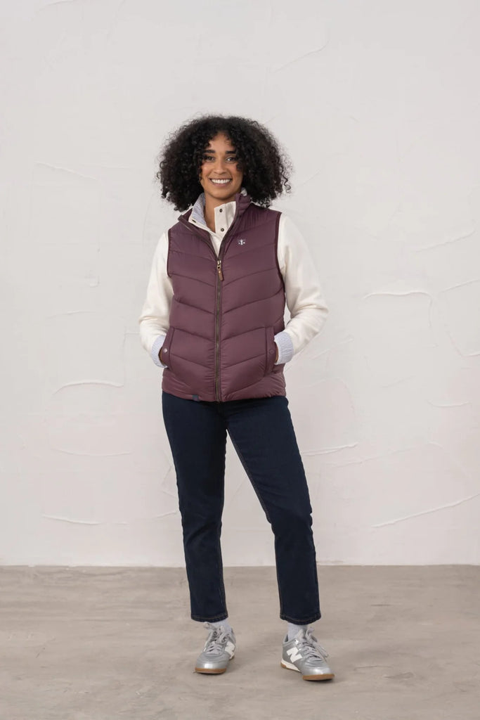 Lighthouse Laurel Gilet - Cranberry