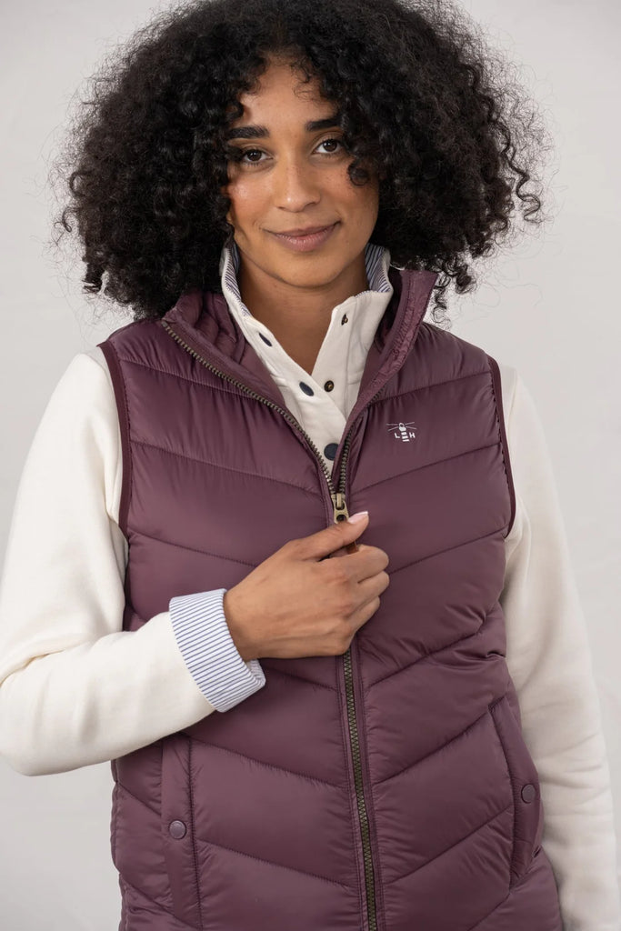 Lighthouse Laurel Gilet - Cranberry