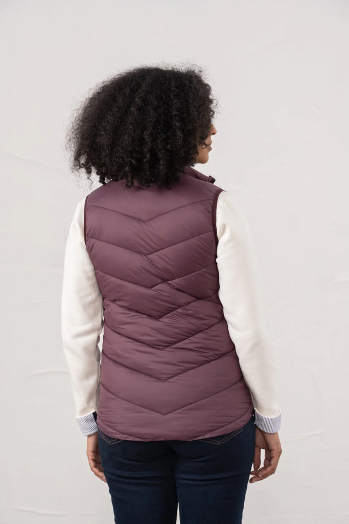 Lighthouse Laurel Gilet - Cranberry