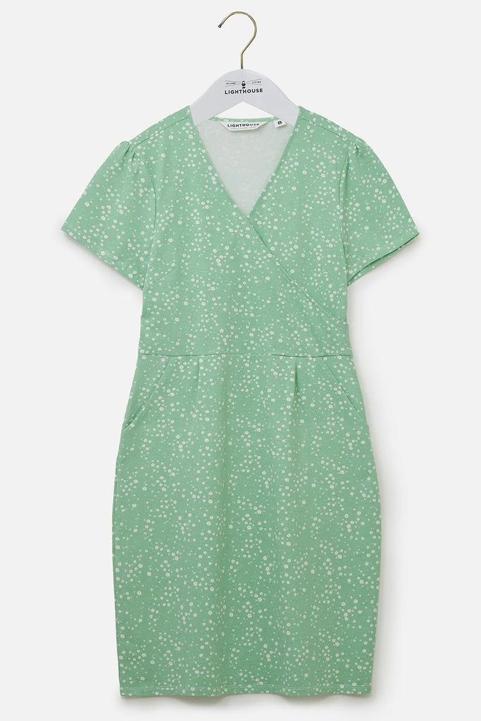 Lighthouse Lena Dress Soft Green Floral