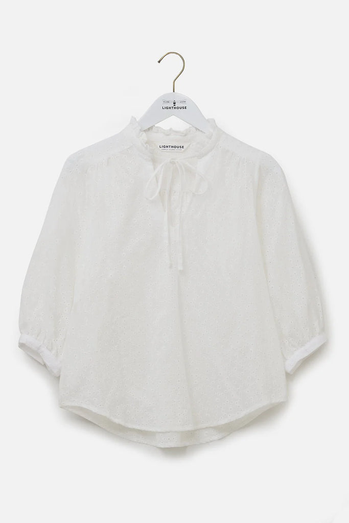 Lighthouse Lola Blouse White Broderie Anglaise