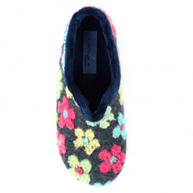 Lunar Lychee Ladies Full Slipper KLA253 BL Navy
