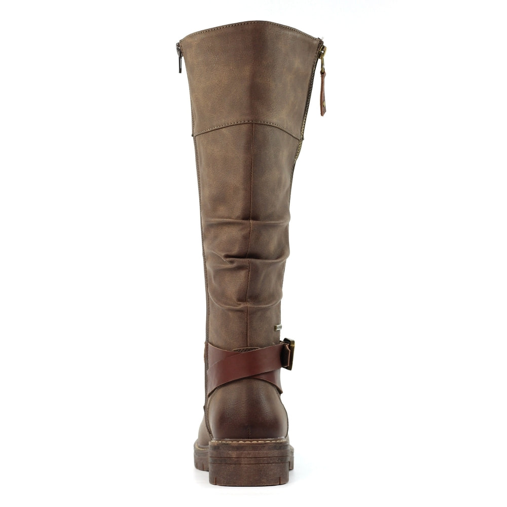 Lunar Margo Ladies Tall Brown Boot GLR121 BR