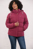 Lighthouse Margot Ladies Padded Coat - Berry