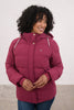 Lighthouse Margot Ladies Padded Coat - Berry