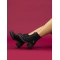 Lunar Matchbox Ladies Ankle Boot GLE104 Black