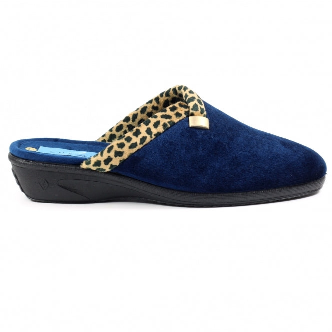 Lunar Michelle Mule Slipper Navy Blue KLA007