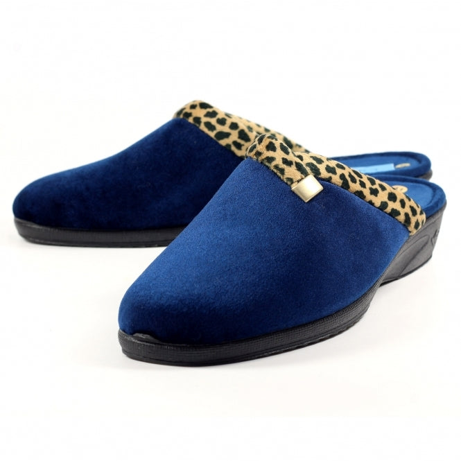 Lunar Michelle Mule Slipper Navy Blue KLA007