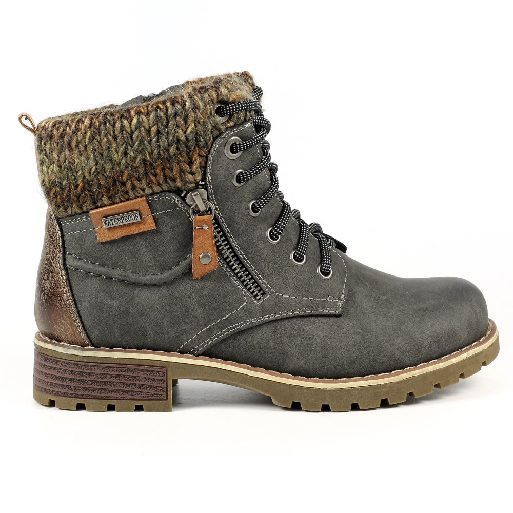 Lunar Millie Ladies Ankle Boot GLB123 GR Grey