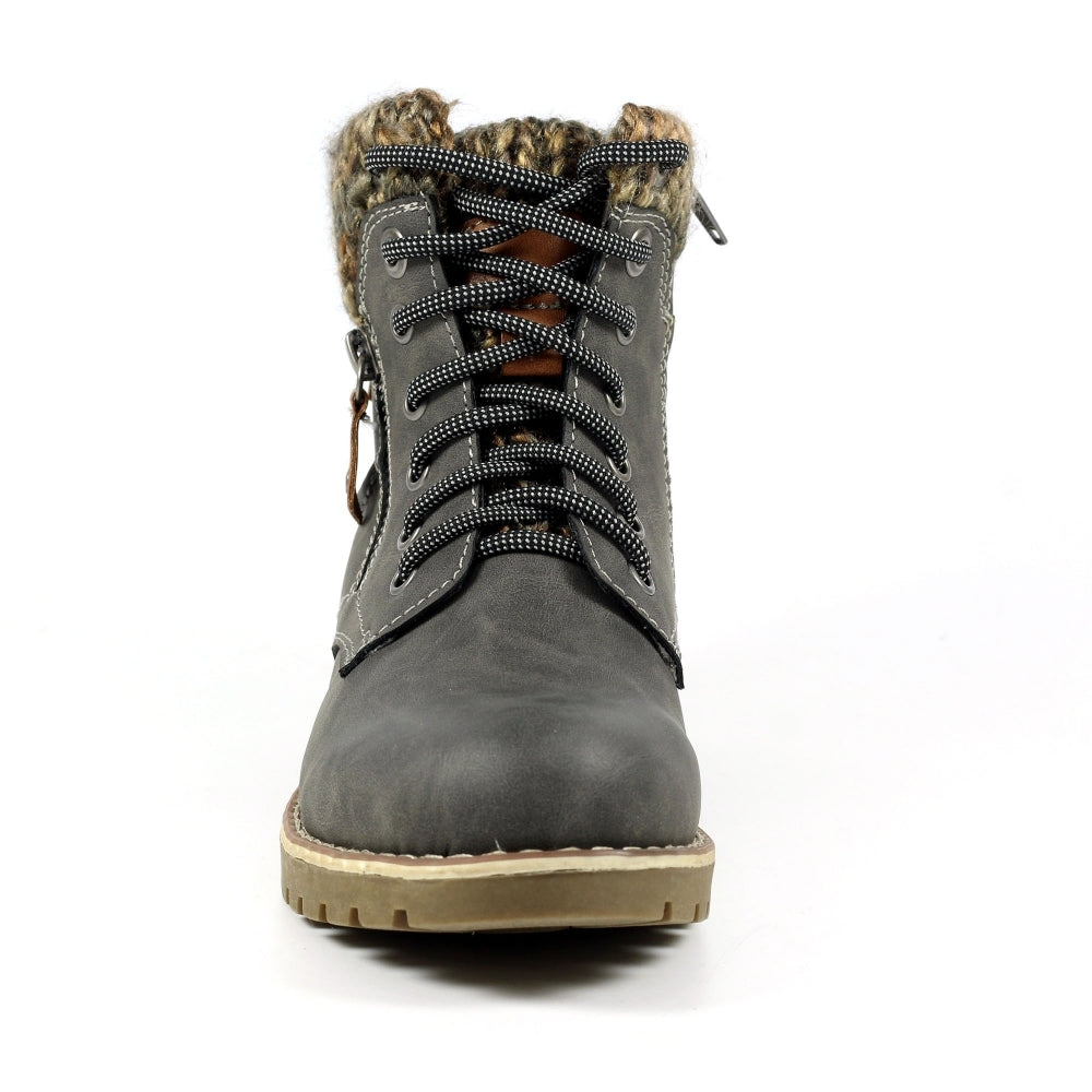 Lunar Millie Ladies Ankle Boot GLB123 GR Grey