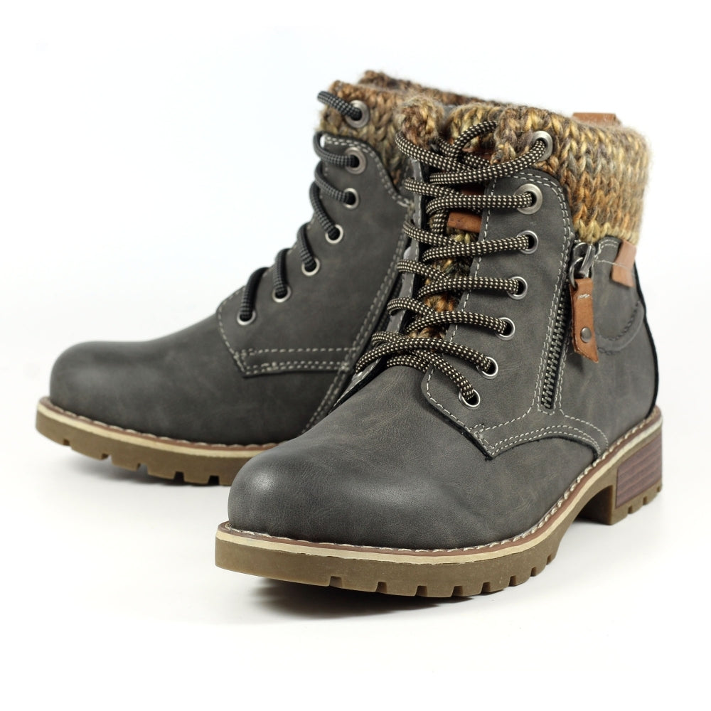 Lunar Millie Ladies Ankle Boot GLB123 GR Grey