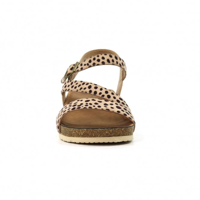 Lunar Muster Ladies Wedge Sandal Ocelot JLH529