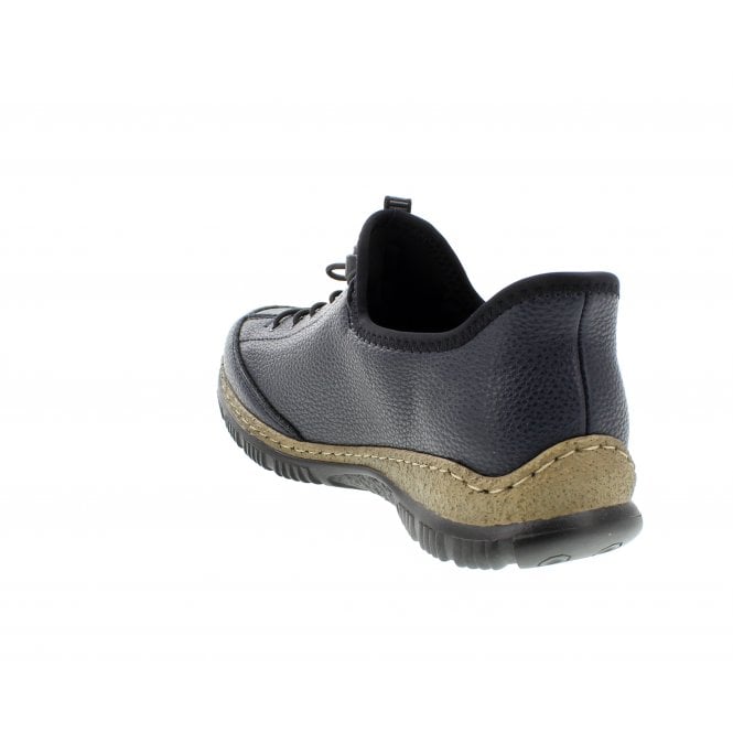 Rieker N3267-15 Ladies Slip In Easy Toggle Shoe Pacific Blue