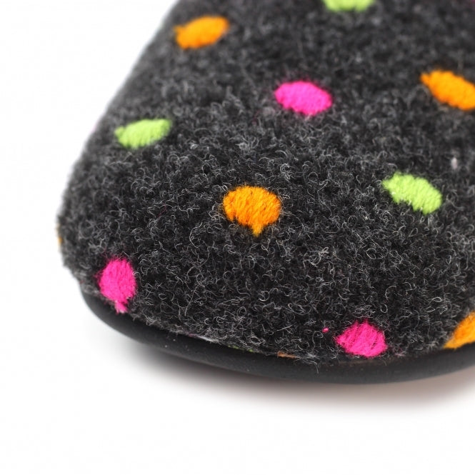 Lunar Peanut Ladies Mule Slipper KLA221 BK Black