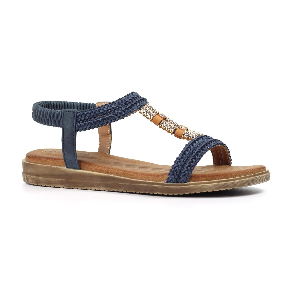 Lunar Portofino Ladies Sandal Blue JLH502