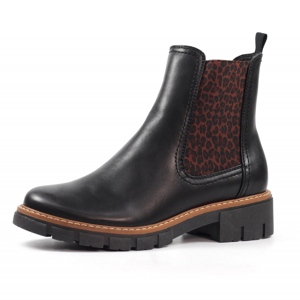 Lunar Ribble Ladies Black Ankle Boot GLB225 BK