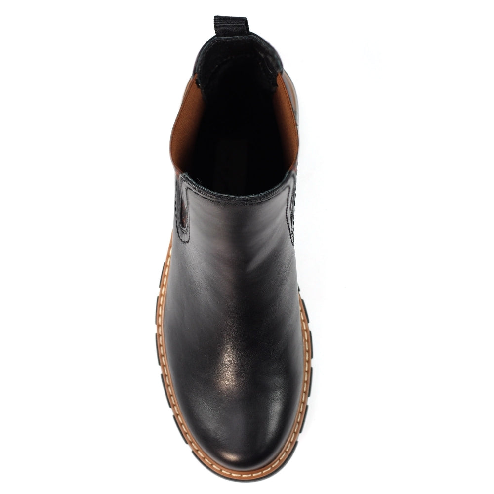 Lunar Ribble Ladies Black Ankle Boot GLB225 BK