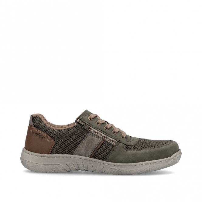 Rieker 03500-54 Mens Lace Up Summer Shoe Olive