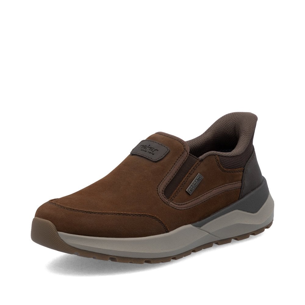 Rieker 06052-22 Mens RiekerTex Slip On Casual Shoe Brown