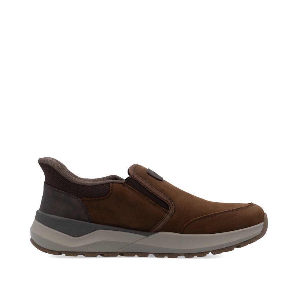 Rieker 06052-22 Mens RiekerTex Slip On Casual Shoe Brown
