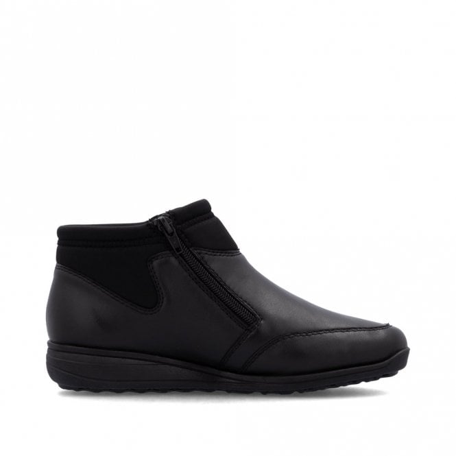 RiekerTex Twin Zip Ankle Boot 47270-00 Black
