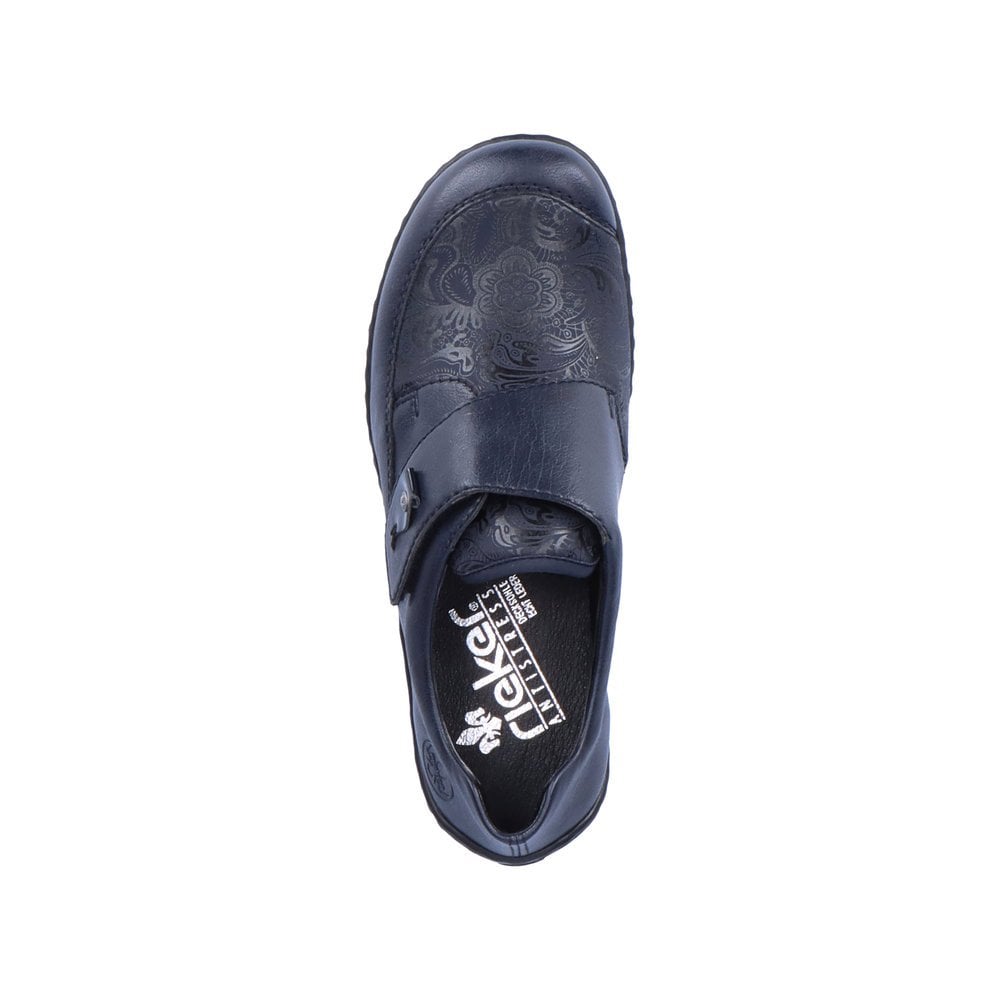 Rieker 48951-14 Wide Fit Stretch Shoe Ocean/Navy