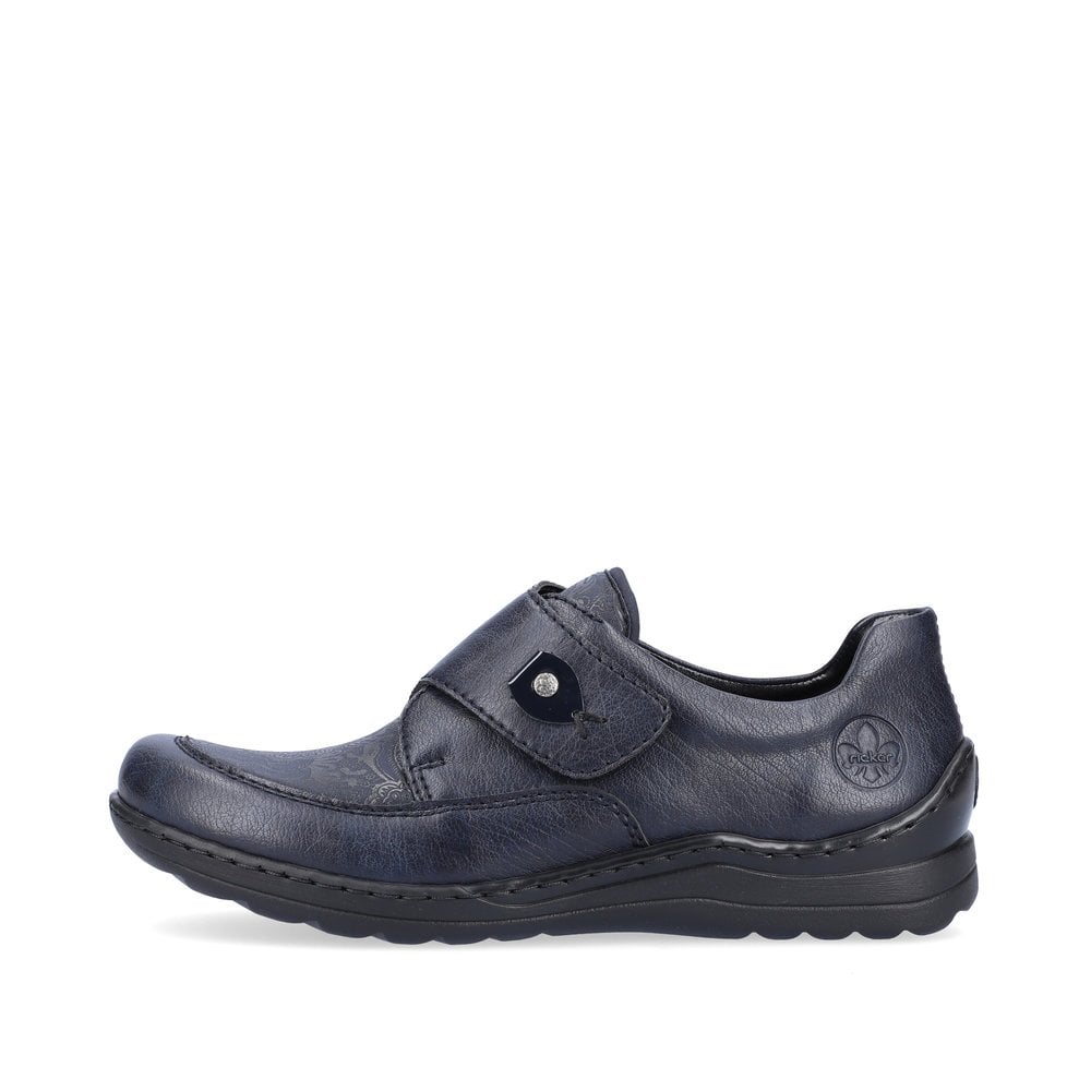 Rieker 48951-14 Wide Fit Stretch Shoe Ocean/Navy