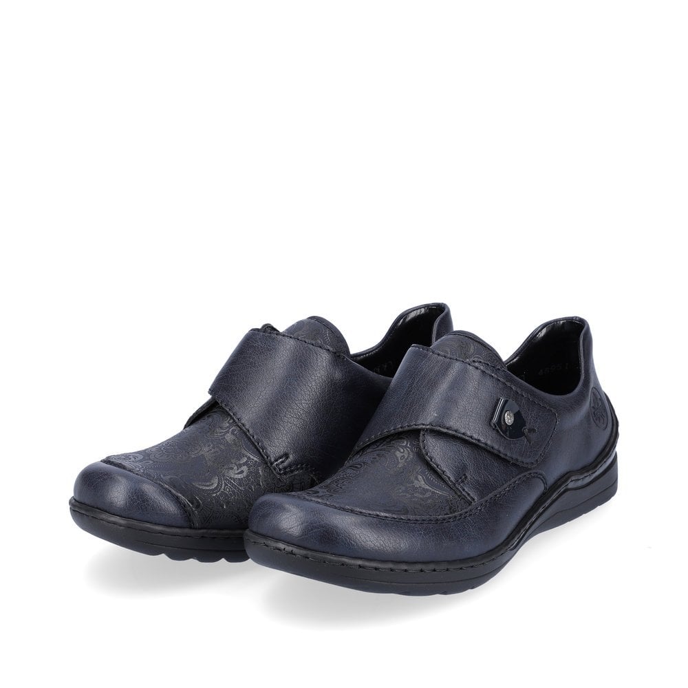 Rieker 48951-14 Wide Fit Stretch Shoe Ocean/Navy