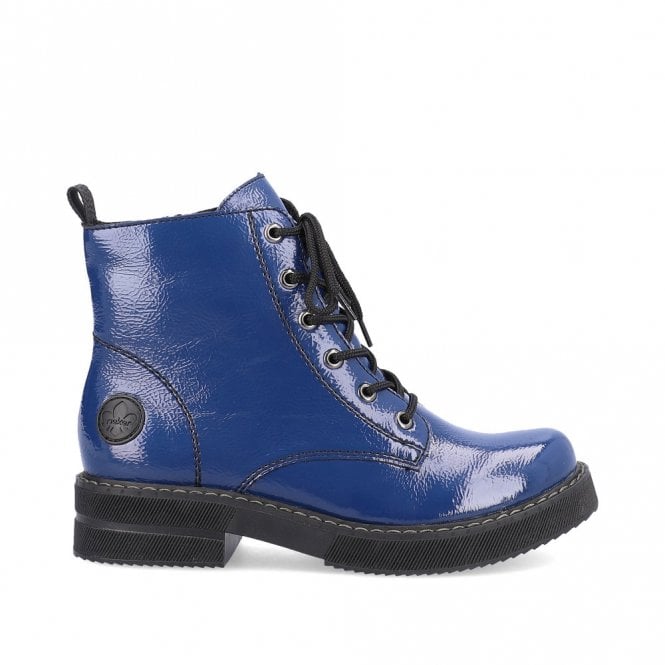 Rieker 72010-15 Ladies Ankle Boot Royal Blue