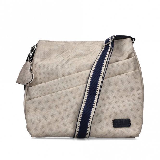 Rieker H1004-60 Crossbody Bag Beige/Marine