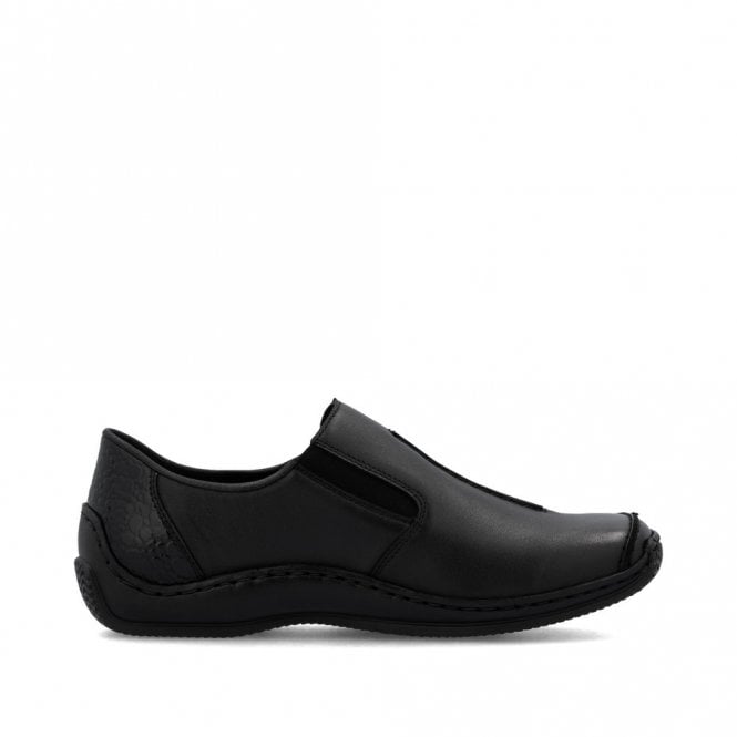 Rieker L1777-00 Ladies Slip On Shoe Black