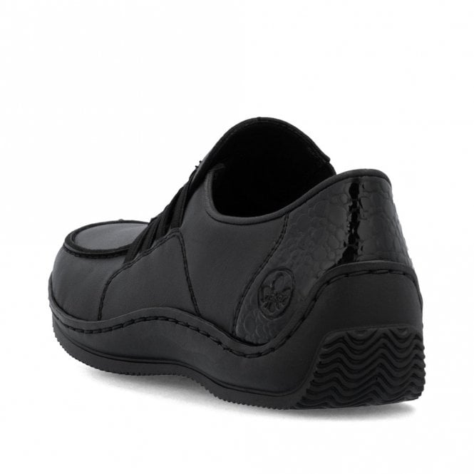 Rieker L1777-00 Ladies Slip On Shoe Black