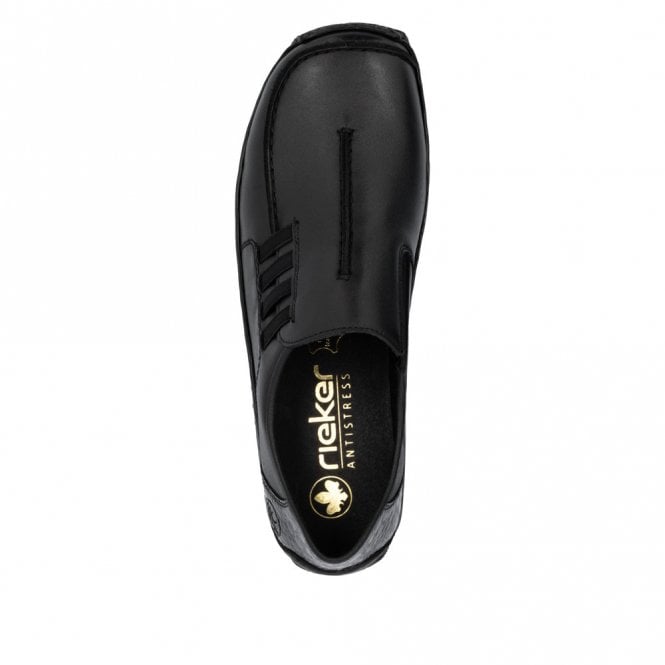 Rieker L1777-00 Ladies Slip On Shoe Black